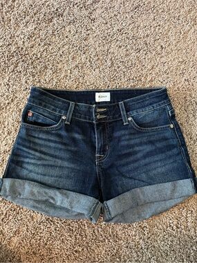 Hudson “Ruby” Roll-Cuff Denim Shorts
